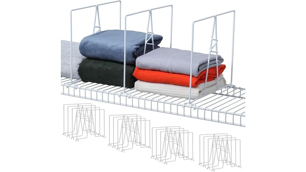 12 inch shelf dividers pack