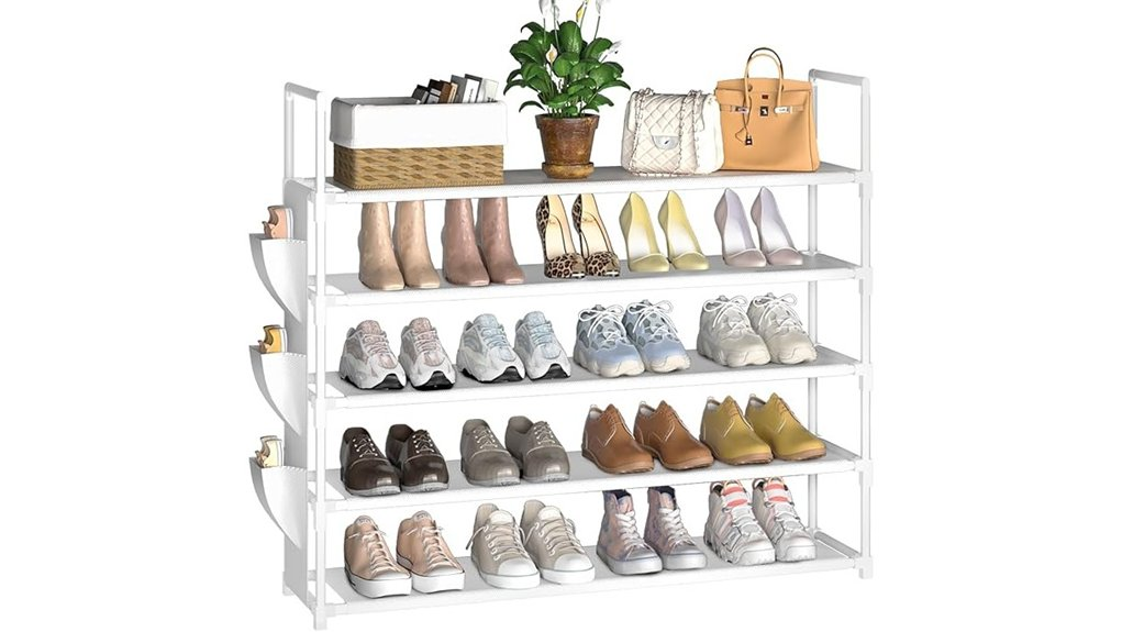 5 tier shoe organizer rack