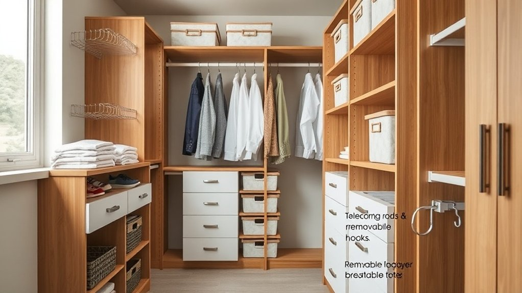 adaptable closet components essentials