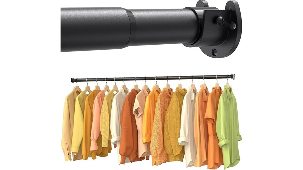 adjustable closet rod length