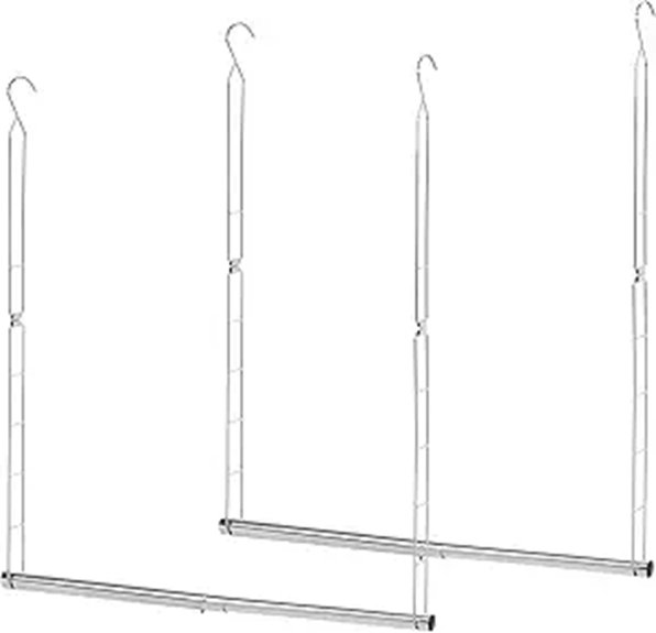 adjustable closet rod set
