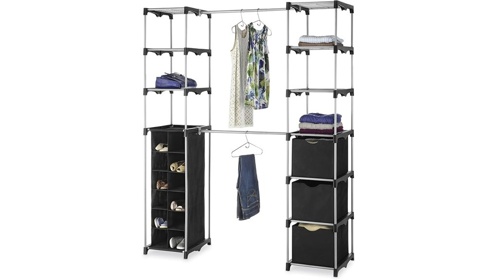 adjustable double rod closet