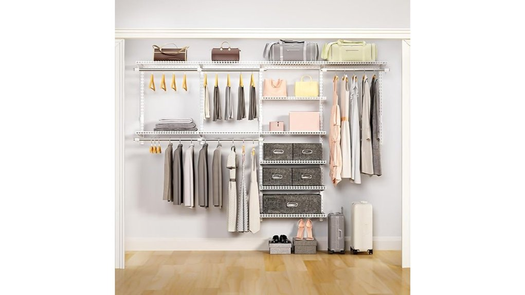 adjustable shelves wire organizer