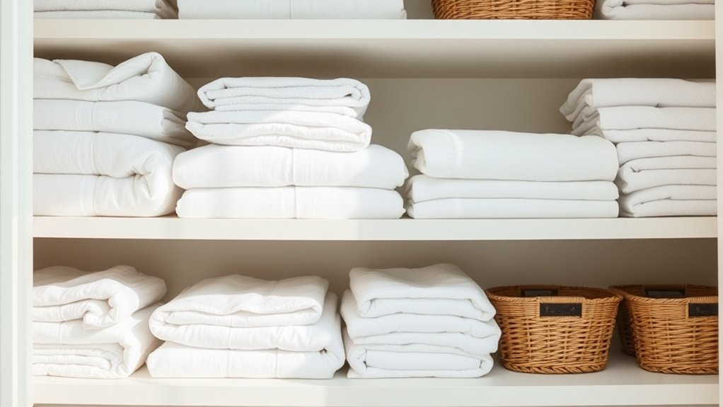 assess and organize linens