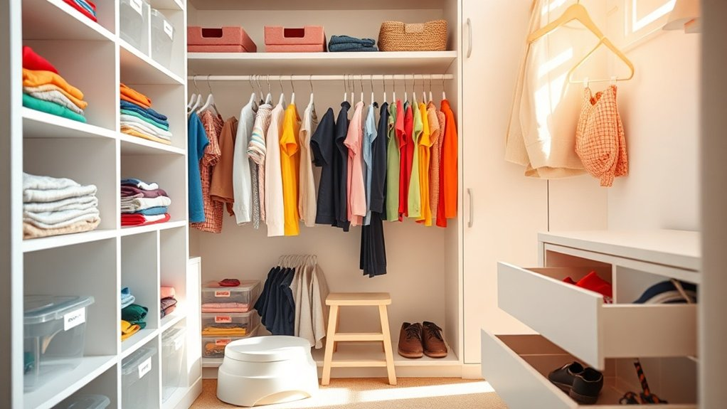assessing closet for kids