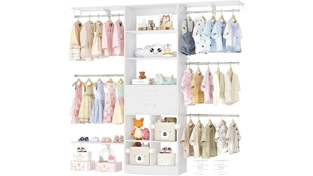 baby closet organizer system