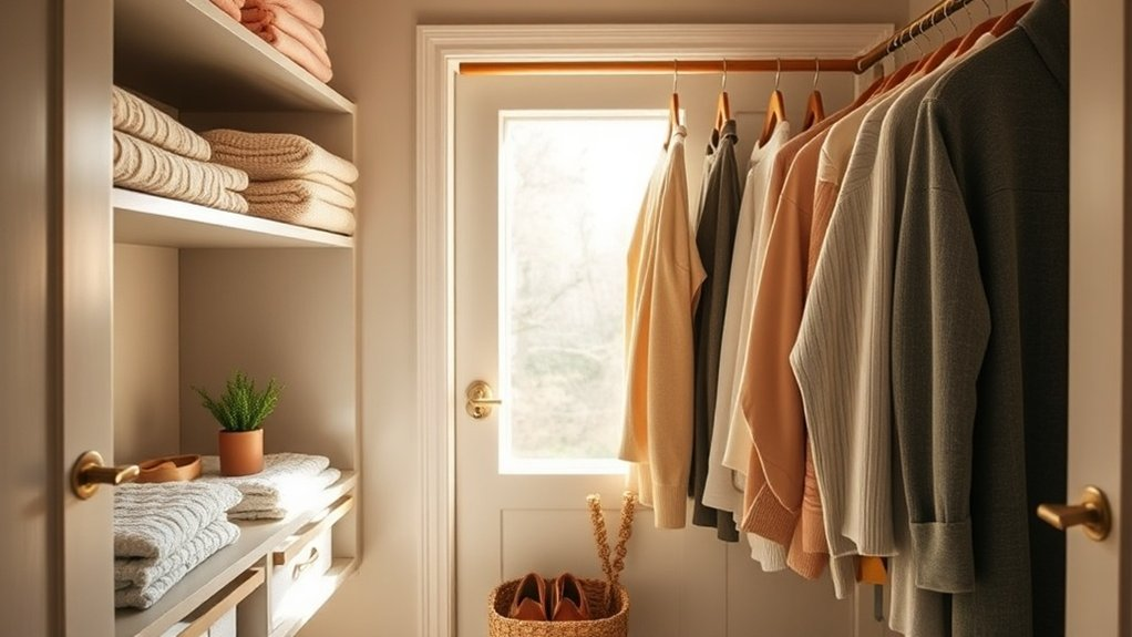 balanced small closet solutions