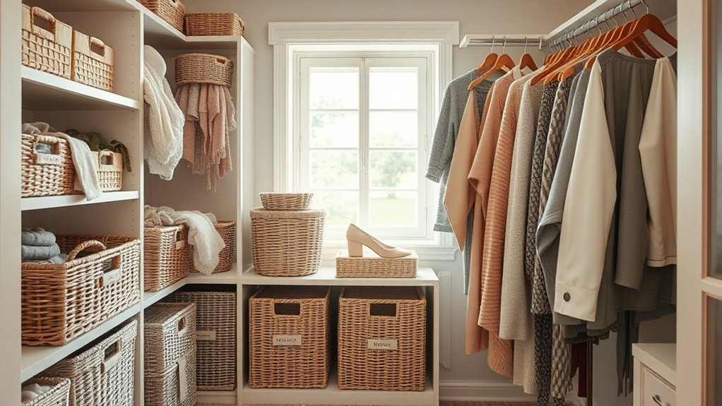 baskets organized stylish storage