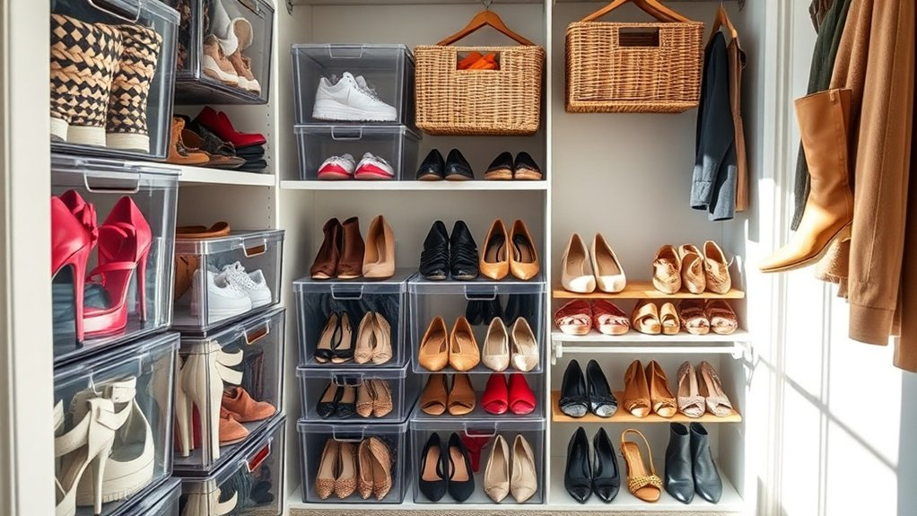 bins or baskets for organization