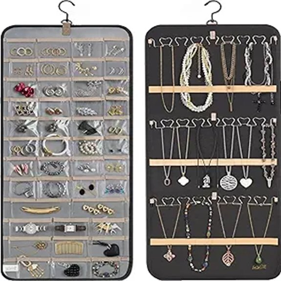 black metal hook organizer