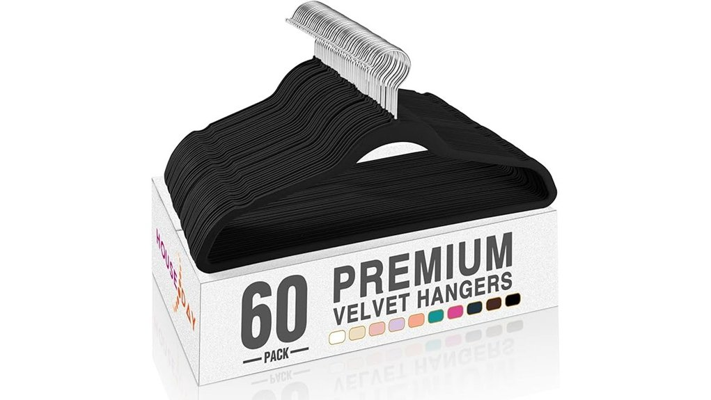 black velvet hangers pack