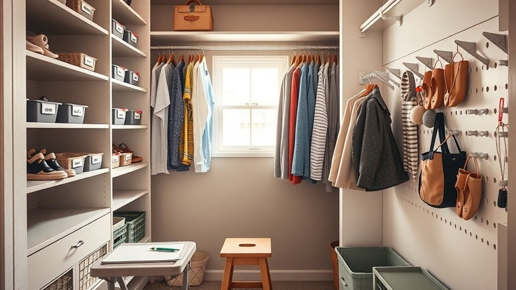 budget friendly closet organization