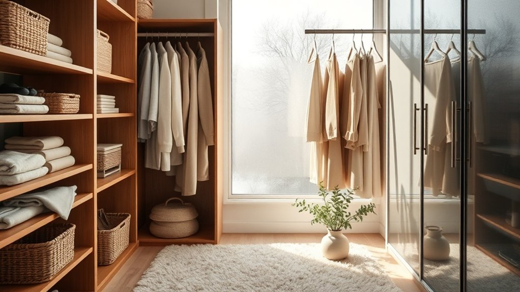 calm organized closet retreat