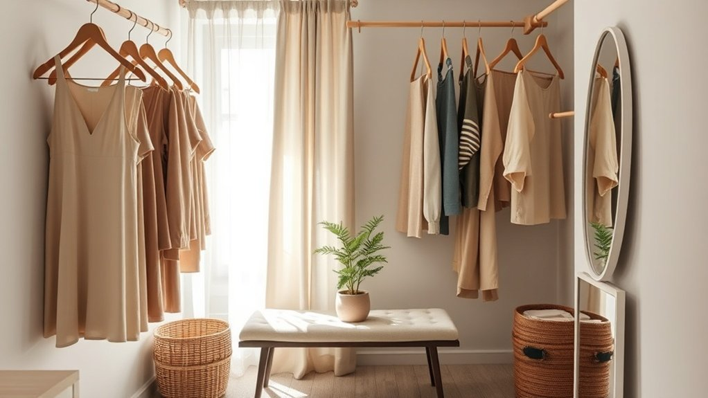 calm organized closet retreat
