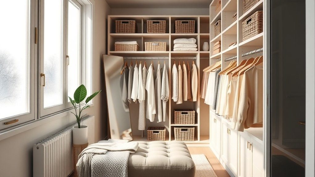calm organized closet solutions