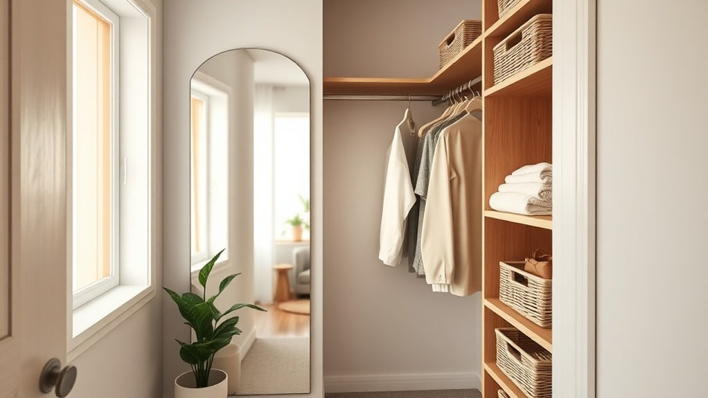 calm small space organization