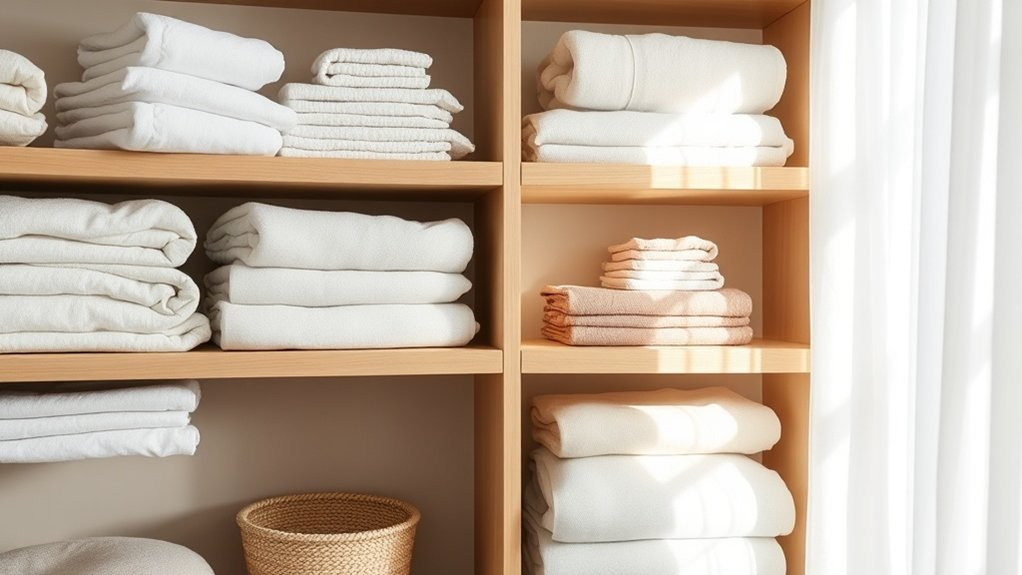 calming color coordinated linens