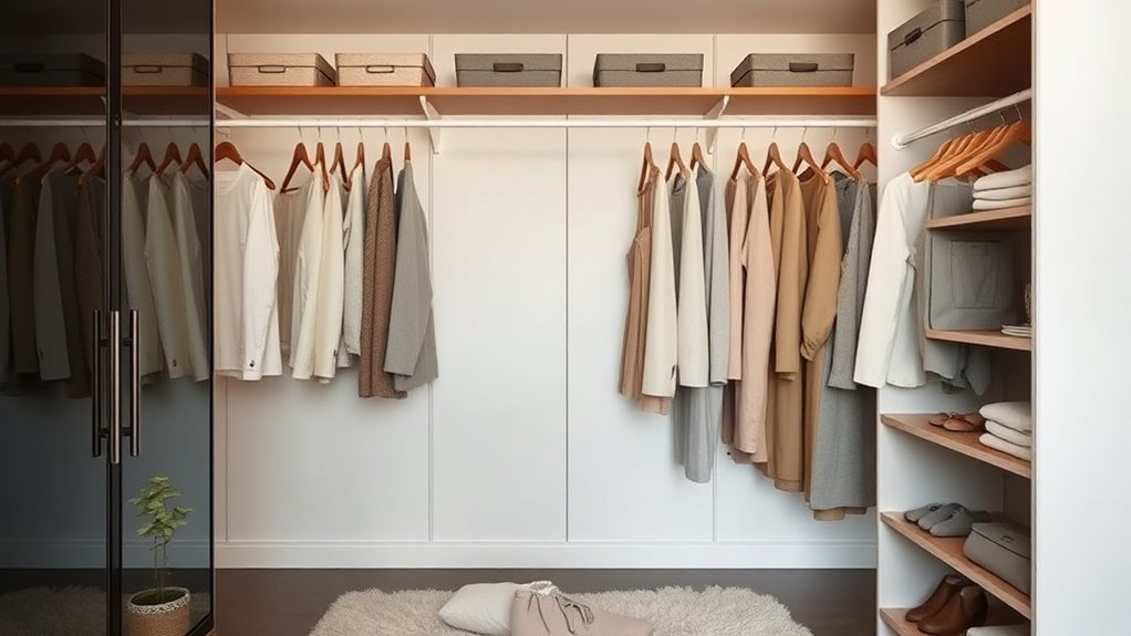 capsule wardrobe closet organization
