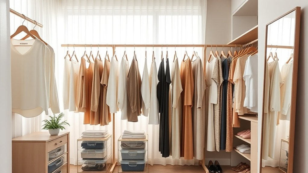 capsule wardrobe organization tips
