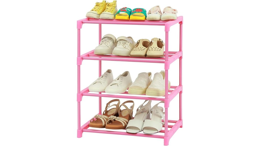 children s 4 tier shoe organizer