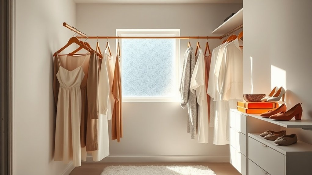 clarity through minimal closet