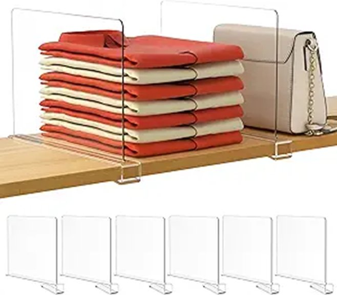 clear closet organizers set