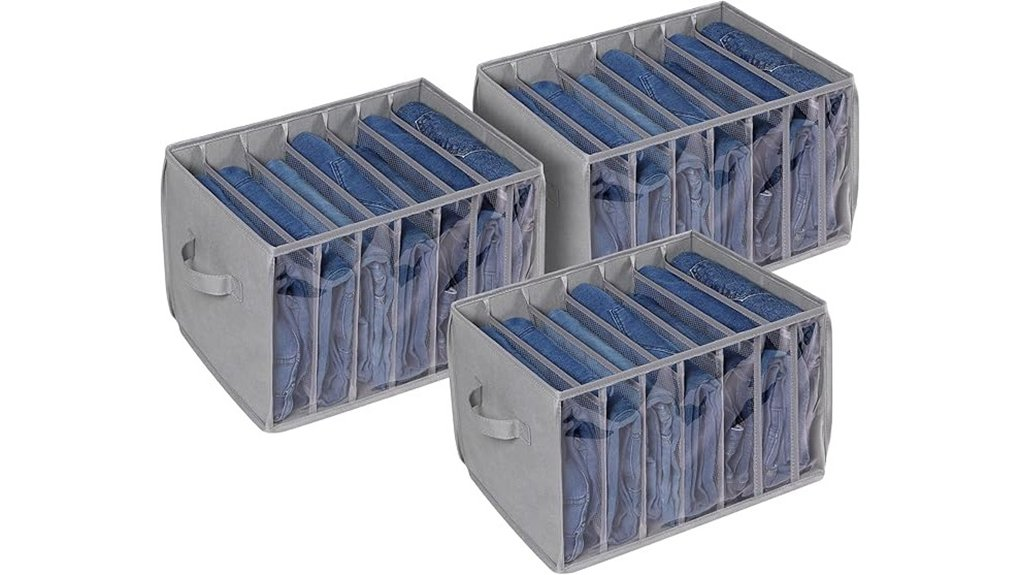 clear closet storage bins