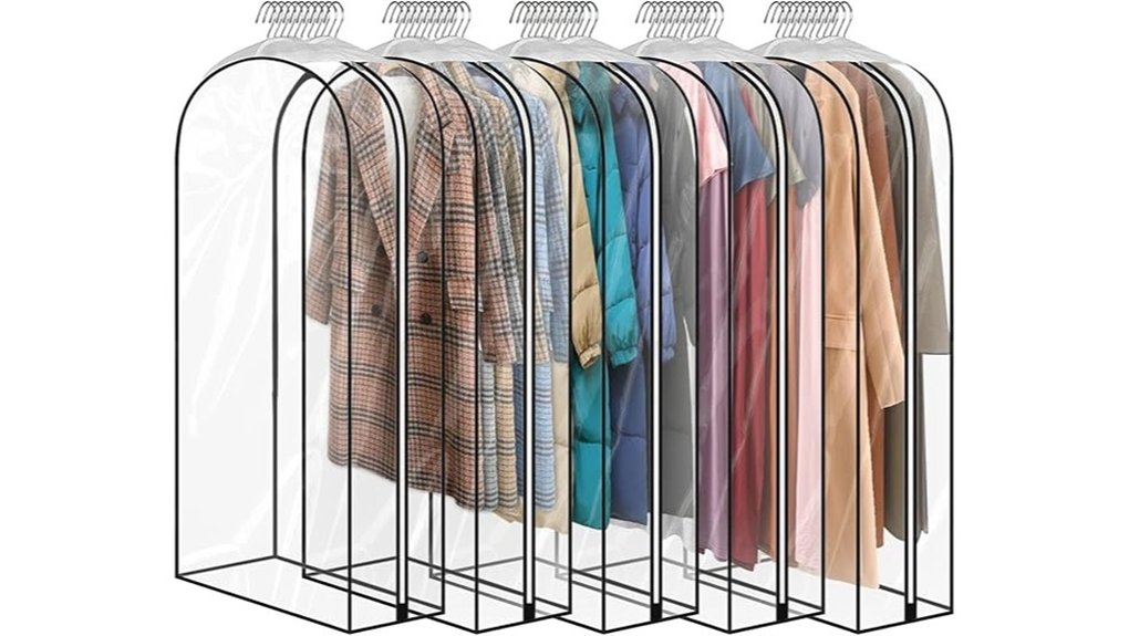 clear garment storage bags