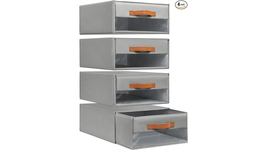 clear window closet organizers