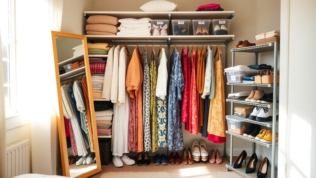 closet inventory and organization