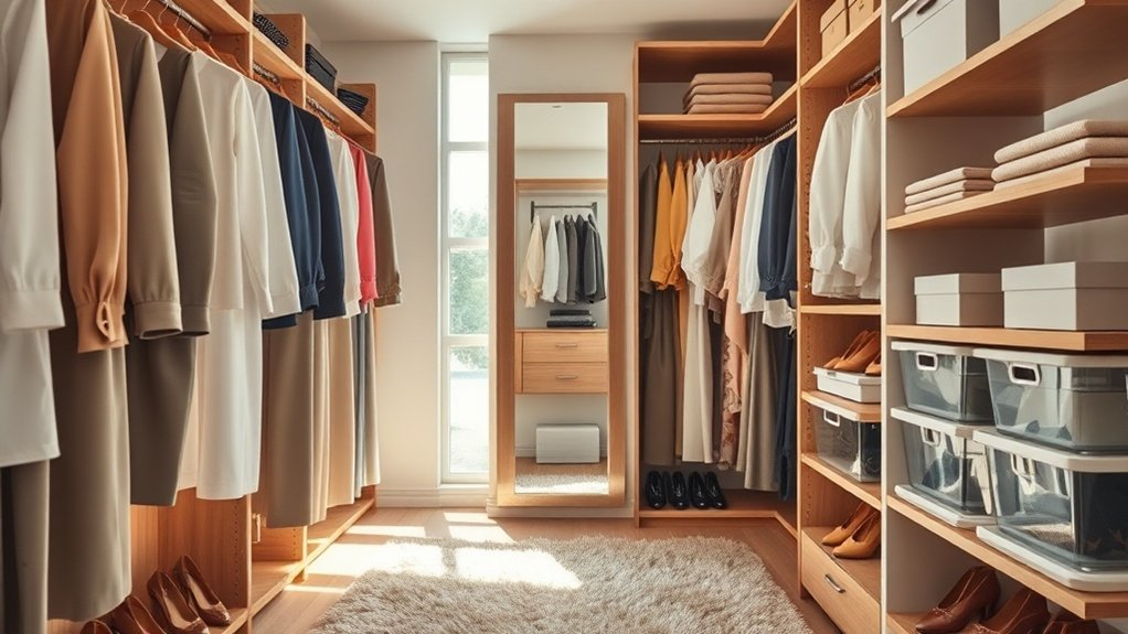 closet inventory and organization