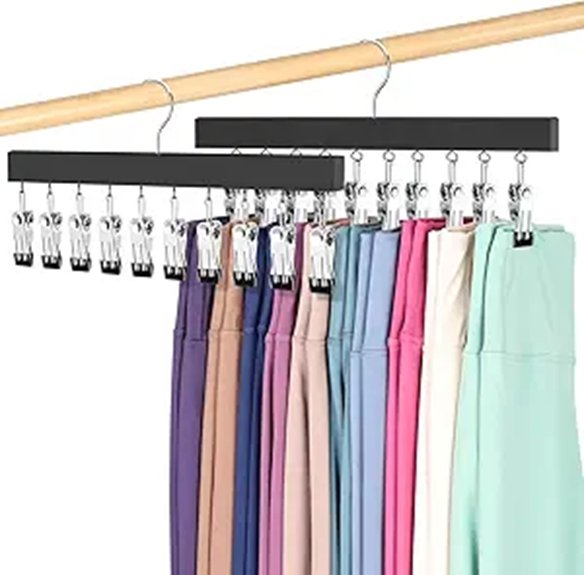 closet legging organizer clips