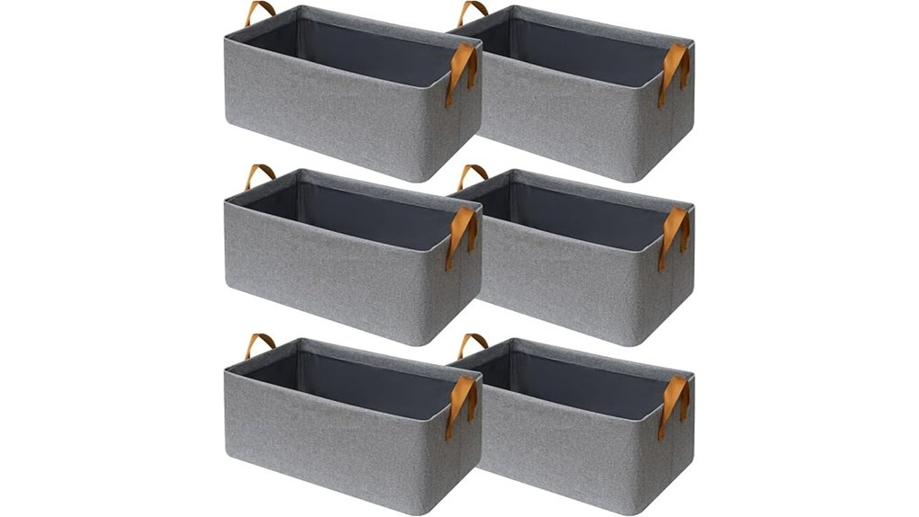 closet storage fabric bins