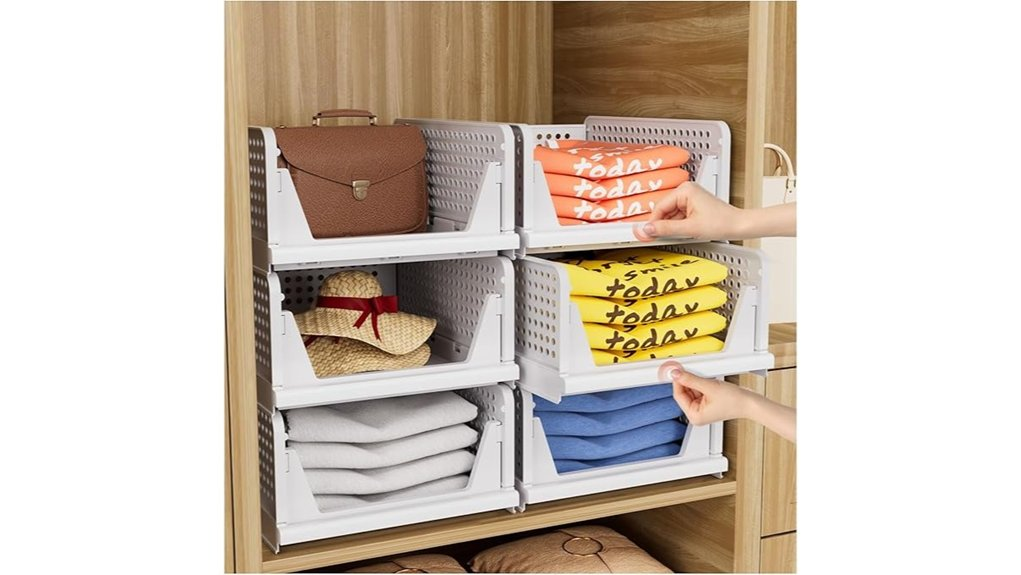 closet storage organizer bins