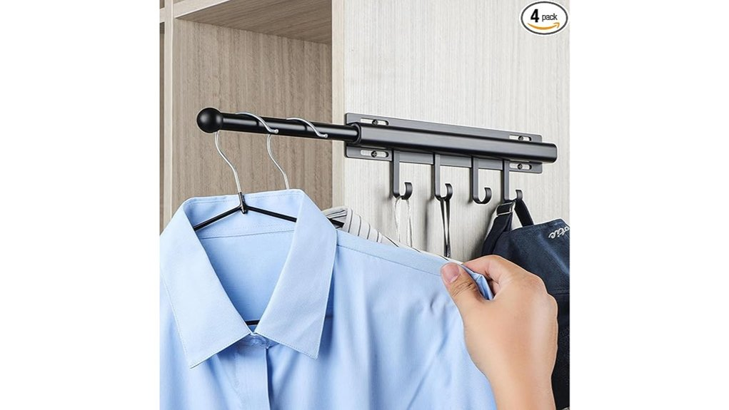 closet valet rod hooks