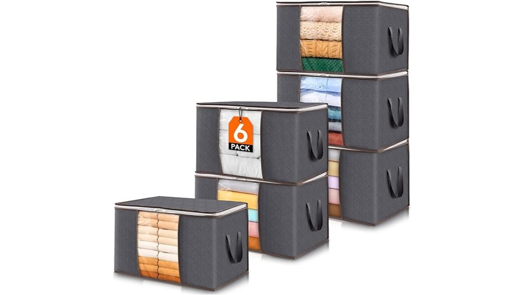 clothes storage bins set