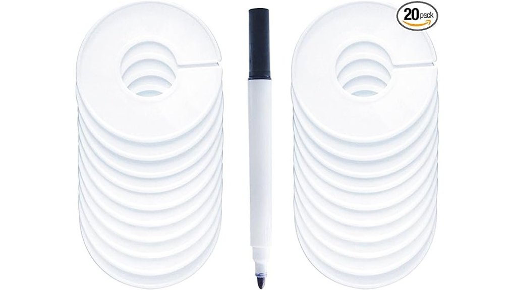 clothing rack size dividers