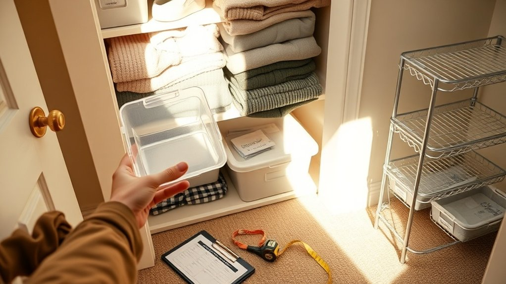 clutter free closet audit