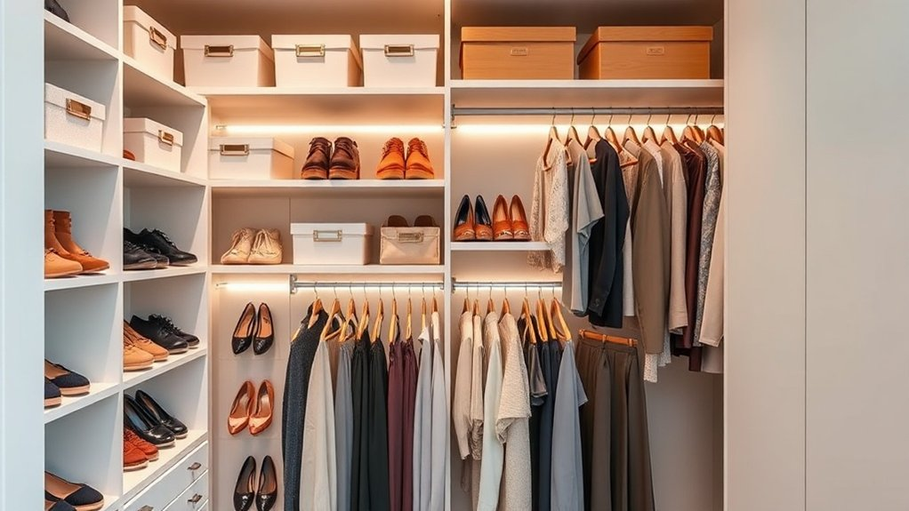 clutter free closet organization tools