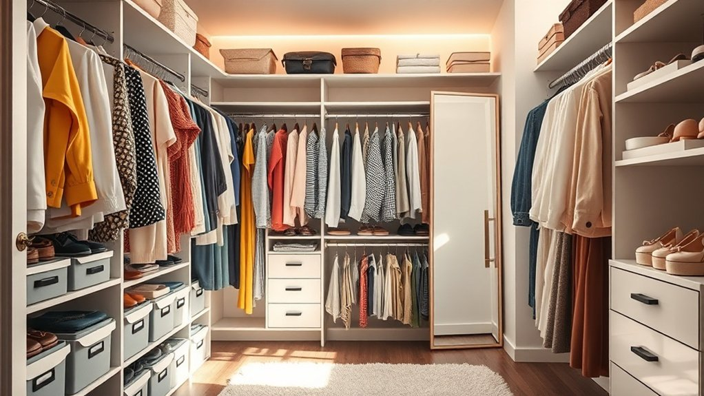 clutter free closet organization tools