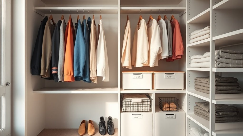 clutter reducing closet solutions