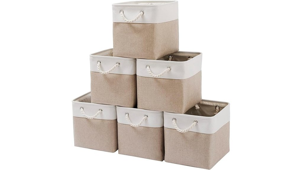 collapsible fabric storage bins