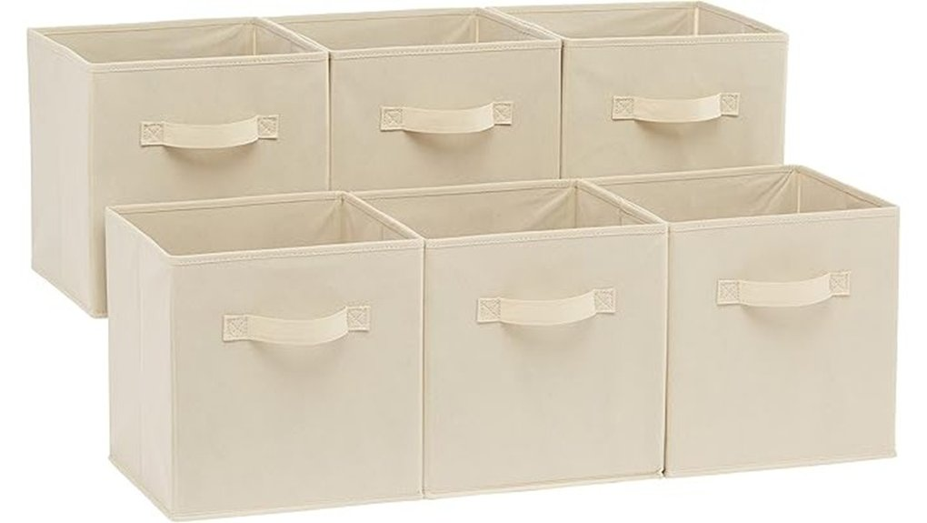 collapsible fabric storage cubes