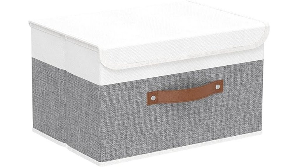 collapsible storage bin lids