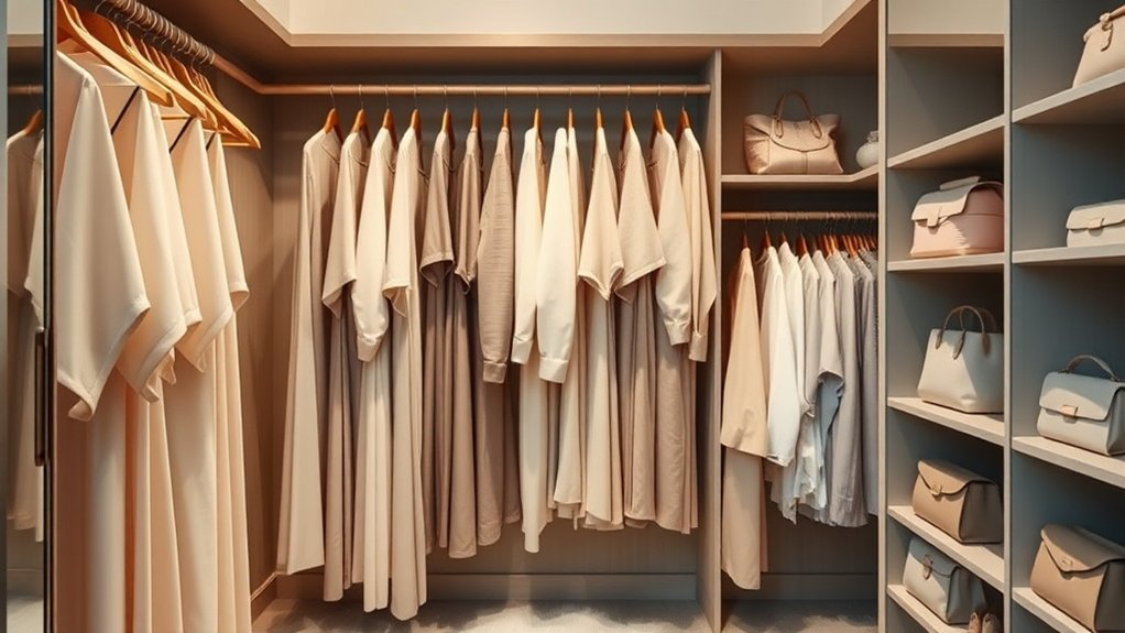 color coordinated closet organization tips