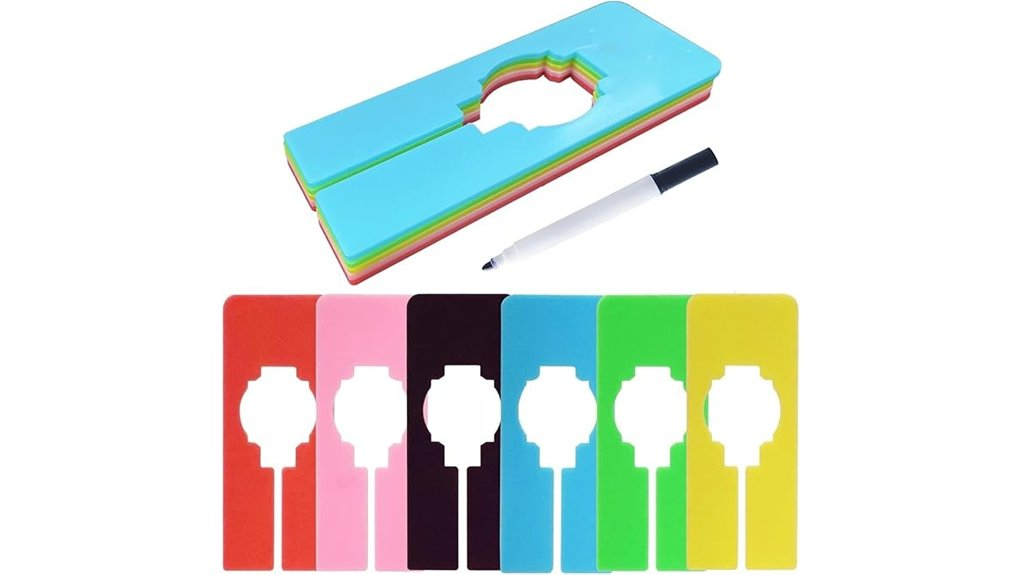 colorful closet dividers set