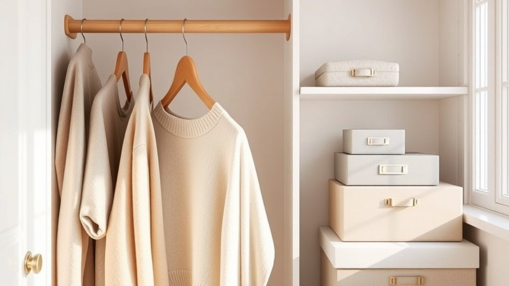 colorful closet joyful organization