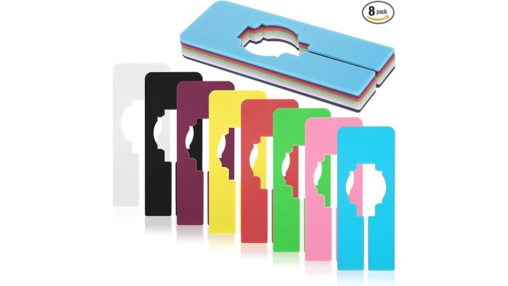 colorful closet size dividers