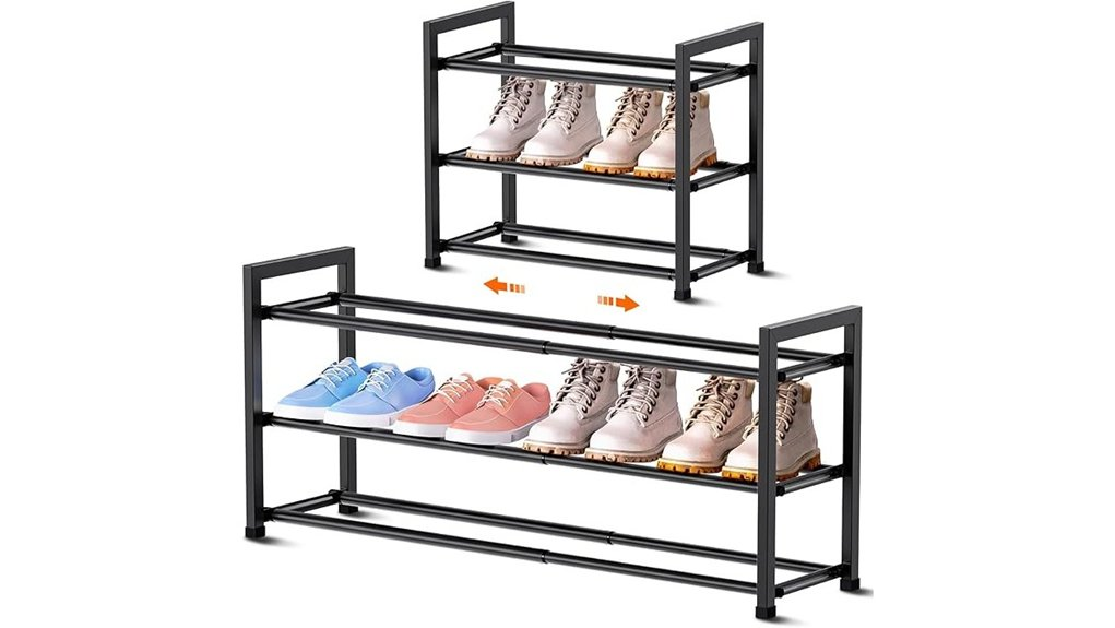 compact adjustable shoe storage