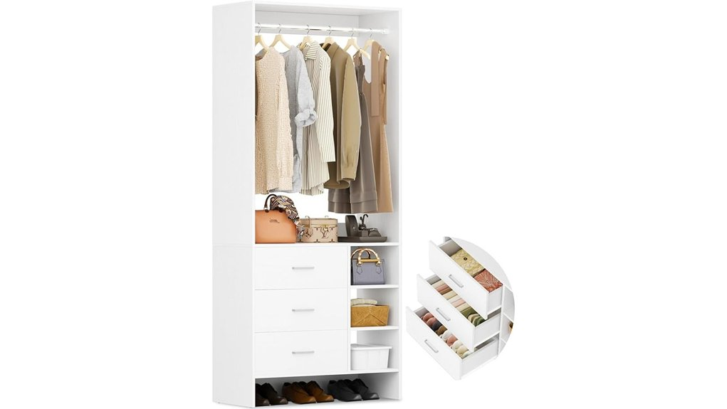 compact closet organization solution